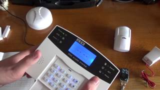 GSM Burglar Alarm Unboxing and Basic Setup [upl. by Iaka]