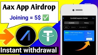 14 Unlimited Aax wallet Airdrop  Coinw unlimited trick  Aax wallet instant withdrawal Airdrop🔥 [upl. by Zug]