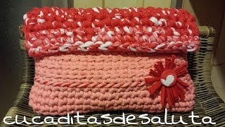 Bolso de Mano a Crochet  TUTORIAL DIY ¡¡ TRAPILLO ¡¡ [upl. by Thompson]