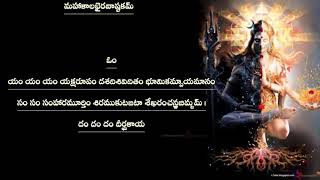 Maha Kala Bhairava Ashtakam Lyrics in Telugu  మహాకాలభైరవాష్టకమ్ [upl. by Wahlstrom928]