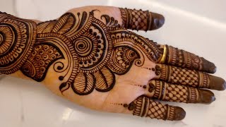 New latest full hand arabic mehndi designs Rakhi Rakshabandhan special mehandi designs simple [upl. by Nidla961]