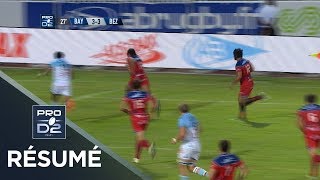 PRO D2  Résumé BayonneBéziers 2723  J2  Saison 20172018 [upl. by Sisile]