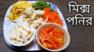 Mixed Ponir Recipe Bengali  Ranna Recipe  রান্না বান্না রেসিপি  Rannar Recipes  পনির রেসিপি [upl. by Standice]