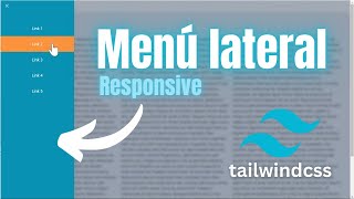 Cómo Hacer un SideBar Menu Responsive con Tailwind  Tutorial Tailwind CSS  Menú Lateral [upl. by Ydorb18]