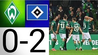 SV Werder Bremen  Hamburger SV  02 Werder verliert das Nordderby  Schiedsrichter Skandal [upl. by Nyrraf]