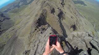 NorthWest Thuilm Ridge Sgurr a Mhadaidh Skye POV [upl. by Nauqaj]