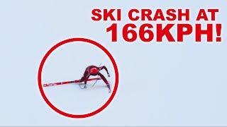 World Record Holder Ski Crash High Speed Ivan Origone [upl. by Aldarcy424]