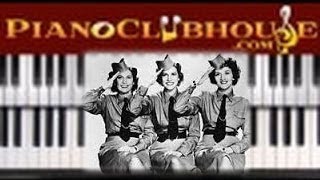 ♫ How to play quotBOOGIE WOOGIE BUGLE BOYquot  piano tutorial ♫ [upl. by Whelan]