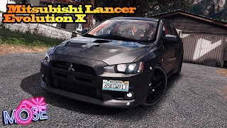 GTA 5 4K ✪ МОДЫ  2016 Mitsubishi Lancer Evolution X [upl. by Nautna]