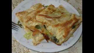 Pırasalı Börek Tarifi  eTariforg [upl. by Marston]