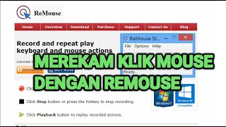 Cara Merekam Gerakan Mouse  REMOUSE [upl. by Osnofledi650]