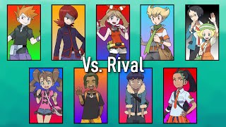 Pokémon Music  All Rival Battle Themes from the Core Series [upl. by Cordy551]