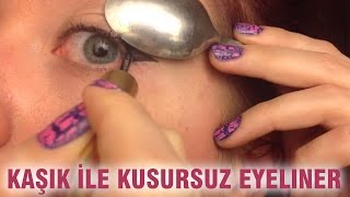 Kaşık İle Kusursuz Eyeliner [upl. by Egroeg]