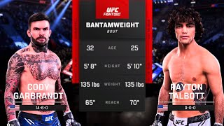 Cody Garbrandt vs Payton Talbott FULL FIGHT  UFC 5 AI Simulation [upl. by Direj]