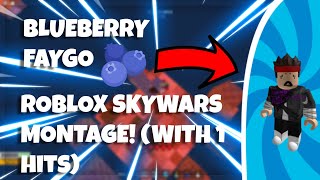 BLUEBERRY FAYGO 🫐 MONTAGE  ROBLOX SKYWARS [upl. by Anikehs]