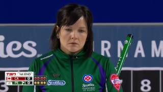 2017 Scotties Tournament of Hearts  Carey CAN vs MacPhee PEI  Draw 5 [upl. by Adnorahs879]