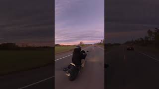 gorgeous sunset for suckers like me bikelife insta360x3 winning life vlog motorcycle fz6 [upl. by Durer]