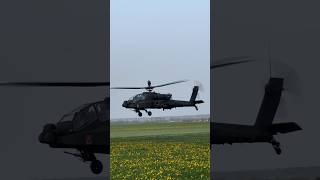 US Army AH64E Apche helicopter hover  takeoff…usarmy ah64 apache helicopter [upl. by Aruon]