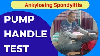 Pump Handle Test Ankylosing Spondylitishow to do pump handle testhindihealtheducatum [upl. by Orlantha]