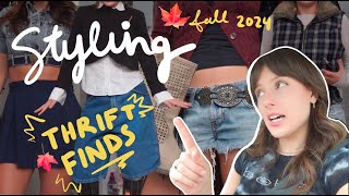 styling my THRIFT FINDS for Fall 2024 [upl. by Lokkin461]