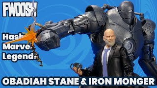 Marvel Legends Iron Monger Obadiah Stane Hasbro Infinity Saga MCU Iron Man Two Pack Review [upl. by Ahsiuq]