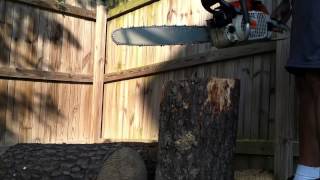 Stihl 028 WB Wood Boss Chainsaw cold start [upl. by Jennings231]