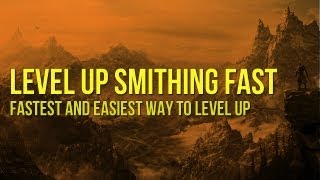 SKYRIM  How To Level Up Smithing Fast  Quick Tips and Tricks  Tutorial [upl. by Rik]