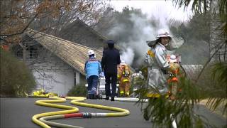 2012 214 小平市 サレジオ学園 出火 [upl. by Ydurt]