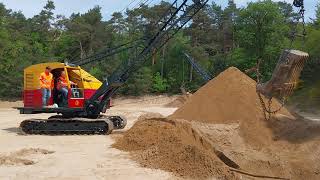 Dragline Ruston Bucyrus 22RBs at 2023 Higro show HarderwijkSeilbagger [upl. by Adai]