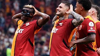 Goal by Mauro Icardi for Galatasaray vs Kasımpaşa and celebration with Victor Osimhen [upl. by Felton]