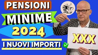 PENSIONI MINIME 2024 👉 I NUOVI IMPORTI per UNDER e OVER 75 🧮 Rivalutazione straordinaria 27 ✅ [upl. by Nalod]