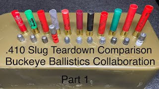 410 commercial slug testing Part 1  inspecting shells removing the slugs ​⁠with BuckeyeBallistics [upl. by Ezalb]