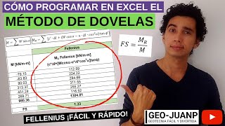 Cómo programar el método de Fellenius dovelas en Excel [upl. by Resay]