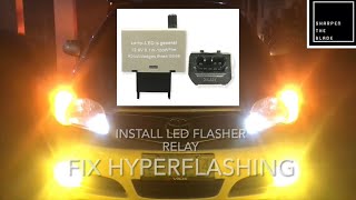 Hyperflashing LED Signal Light How to fix Install LED flasher Relay Toyota Vios DIY [upl. by Niroht]