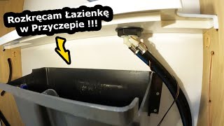 Łazienka w Przyczepie Kempingowej   Jak dostać się do Rur Kanalizacyjnych vlog 632 [upl. by Eseila]