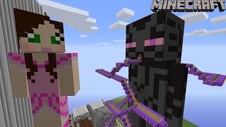 Minecraft Notch Land  GIANT ENDERMAN RIDE 2 [upl. by Airak]