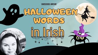 Halloween words in Irish and halloween phrases in Irish [upl. by Nwahshar]