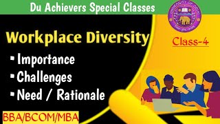 Workplace DiversityImportance ChallengesNeed  Diversity at workplacehrmbcombba [upl. by Keppel]