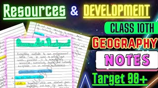 Resources and Development  Notes Class 10 CBSE  Geography Chapter 1 Notes  ‎Edustudypoint [upl. by Wendye]