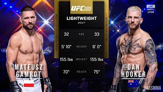 MATEUSZ GAMROT VS DAN HOOKER FULL FIGHT UFC 305 [upl. by Ezaria558]