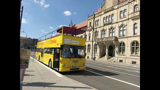 Stadtrundfahrt mit historischem Doppeldecker durch DessauRoßlau [upl. by Enajharas]