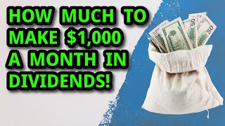 How much to make 1000 a month in DIVIDENDS [upl. by Ennalyrehc501]