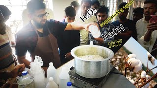 Scouring And Bleaching process on cotton Fabric  Wet Processing Lab Class  SARSTI  part1 [upl. by Samul]