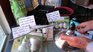 MFG 2015 Seed Starting with CFL Bulbs amp Fixtures  Kelvin and Lumens Explained [upl. by Aicre]