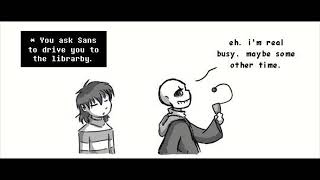 Undertale Thus the tricycle Comic Dub [upl. by Elvis]