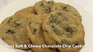 Easy soft and Chewy Chocolate Chip cookie recipe [upl. by Jenine]