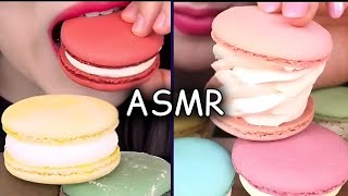 ASMR Sweet Macarons ASMR MUKBANG  ASMR Sounds 🍓 [upl. by Verne]