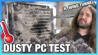 Dusty PC vs Clean PC Wind Tunnel amp Thermal Benchmark Years of Dust [upl. by Gitt]