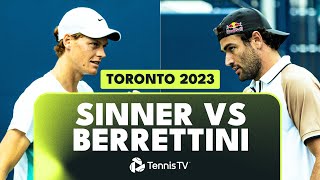 Jannik Sinner vs Matteo Berrettini Highlights  Toronto 2023 [upl. by Lancaster429]