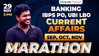 BANKING CURRENT AFFAIRS  MARATHON  IBPS RBI SBI RRB CURRENT AFFAIRS  SEP OCT NOV  PRABHA [upl. by Ilenay]